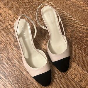 Marc Fisher Luna block heel cap toe slingbacks size 6.5